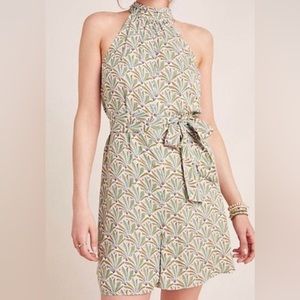 Anthropologie Halter Neck Romper